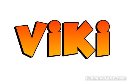 Viki Logo | Outil de conception de nom gratuit à partir de texte flamboyant