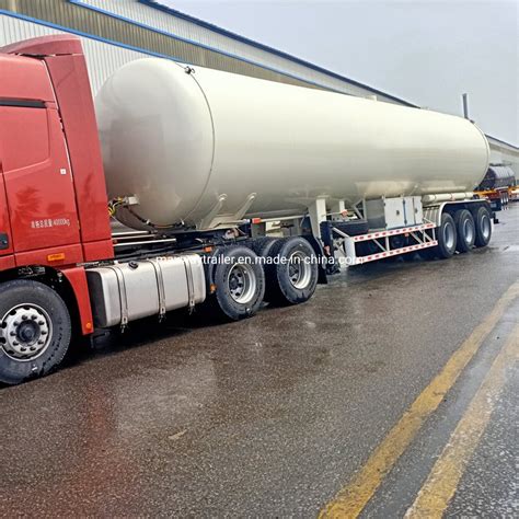 Cbm Liquefied Natural Gas Tanker Trailer Cryogenic Liquid Oxygen