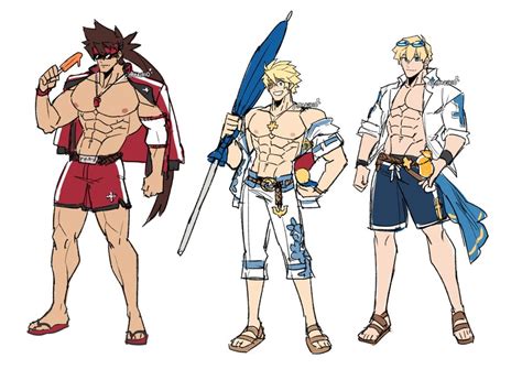 Sol Badguy Ky Kiske And Sin Kiske Guilty Gear And More Drawn By