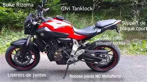 8 Modifications Yamaha Mt 07 Youtube