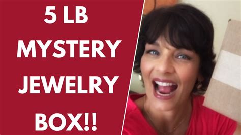 Shop Goodwill Blue Box Jewelry Unboxing 5 Pounds Mystery Jewelry Jar