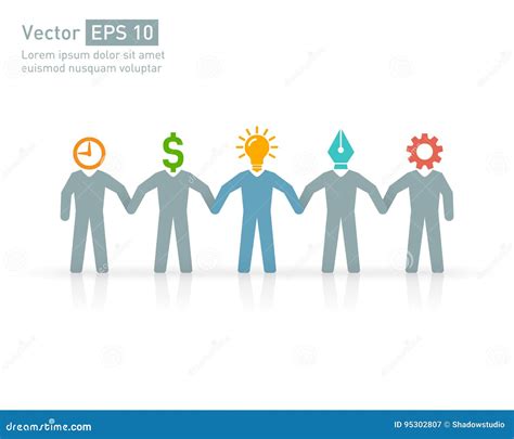 Professional People In Expert Team Creative Leader Teamwork Concept