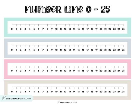 Number Line Free Printable Free Printable Templates