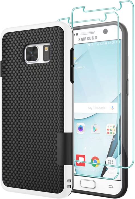 Technext020 Galaxy S7 Black Case Galaxy S7 Case Silicone Protective Back Cover Slim