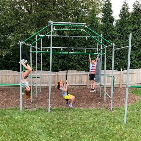 Backyard Jungle Gym Backyard Trees Ninja Warrior Gym Outdoor Gym