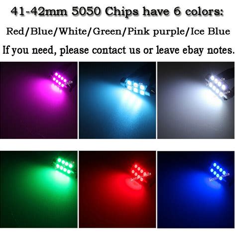 X Mm Led Festoon Bulbs Smd Car Interior Dome Map Light Lamp