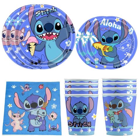 Lilo Stitch Tema Decora Es De Anivers Rio Lou A Descart Vel Guardanapos