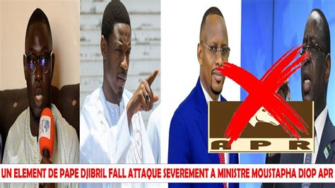 Urgent Un L Ment De Pape Djibril Fall Attaque S V Rement Le