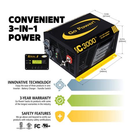 Ic Series 3000 Watt Inverter Charger 75013