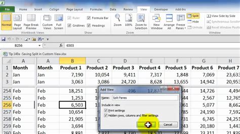 How To Create And Use Custom Worksheet Views In Excel Youtube Riset