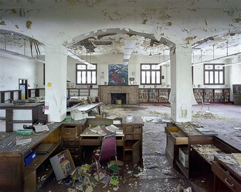 The abandoned Saint Christopher public library in Detroit. : u/2BrkOnThru