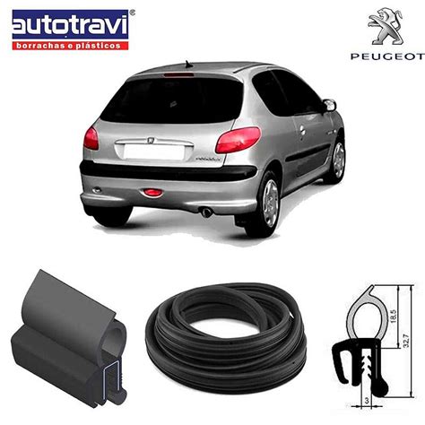 BORRACHA PORTA MALA PEUGEOT 206 207 2001 A 2013 3 65 METROS SERVCAR