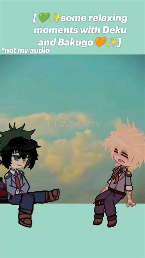 [💚 Some Relaxing Moments With Deku And Bakugo🧡 ] Mha Bakugo Deku