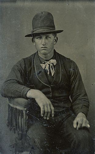 Western Portrait Of A Cowboy S Tintype West Art Old West Photos