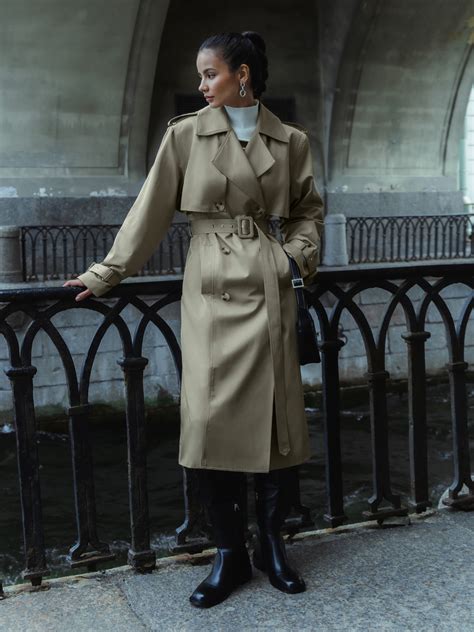 Тренч миди с широким поясом :: LICHI - Online fashion store