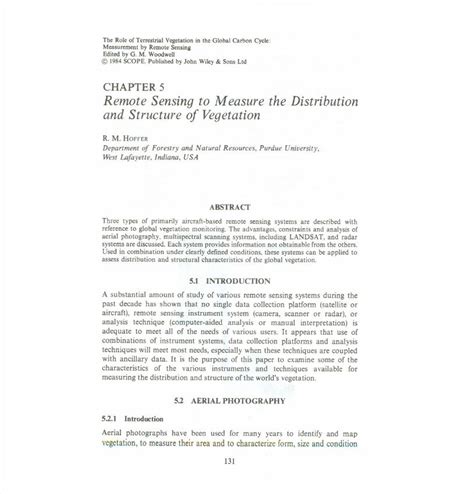 Pdf Chapter 5 Remote Sensing To Measure The €¦ · Chapter 5 Remote