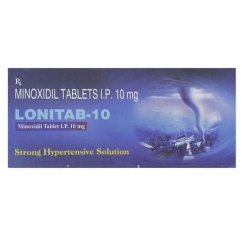 Minoxidil Tablets I P Mg Lonitab At Rs Stripe Minoxidil