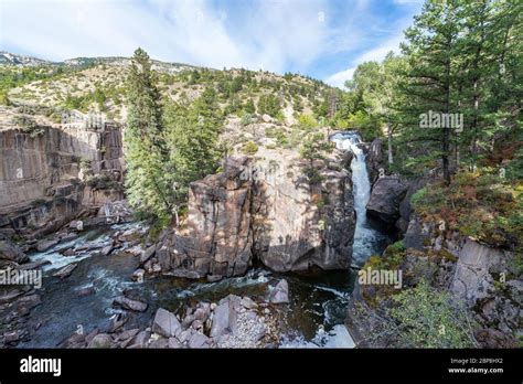 Shell Falls in Shell Canyon near Shell, Wyoming Stock Photo - Alamy