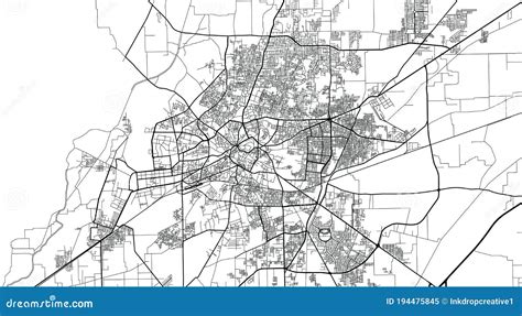 Urban Vector City Map of Multan, Pakistan, Asia Stock Vector ...