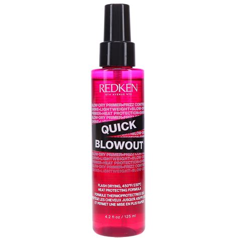 Redken Quick Blowout Heat Protectant Spray 42 Oz Thermal Protection For Smooth Hair Shake