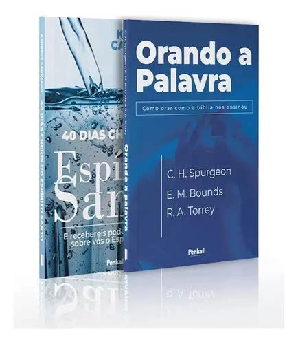 Kit 2 Livros 40 Dias Cheios Do Espírito Santo Orando A Palavra