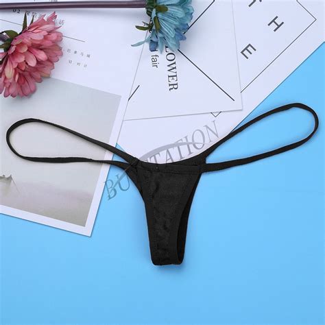 Sexy Women Low Waisted Underwear Panties Knicker Lingerie Micro Thongs G String Ebay