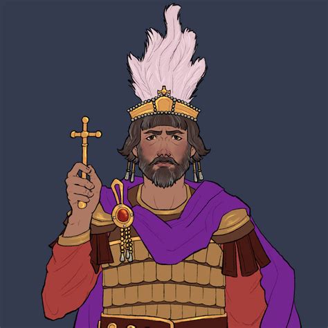 Emperor Heraclius (flat colour) by UltimusRomanorum on DeviantArt