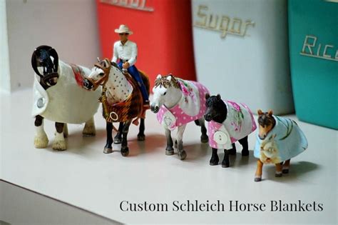 Home made Schleich horse blankets! | Horse blankets, Schleich, Horses