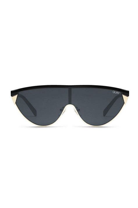 Quay Goldie Sunglasses Gold Black Hello Molly