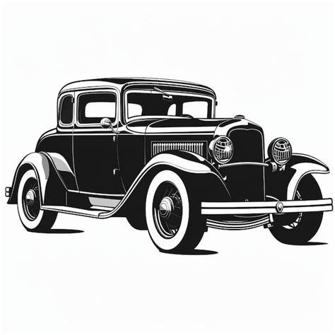 Premium Vector Classic Vintage Retro Car Silhouette Vector Design