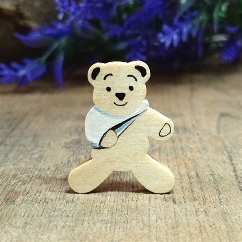 Broken Arm T Handmade Get Well Soon T Broken Arm Bear Thinking