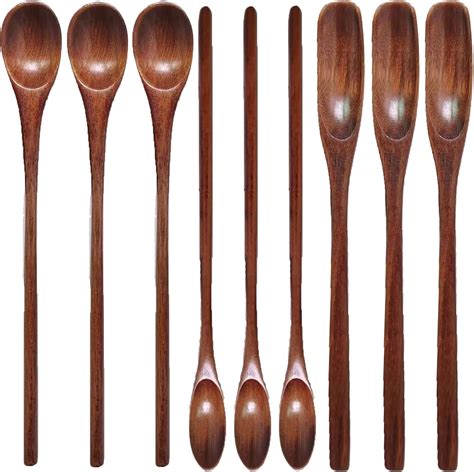 Wooden Coffee Spoons Long Handle Wooden Tea Spoon Wooden Mixing Honey