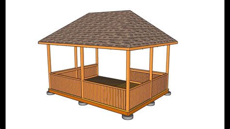 Rectangular Gazebo Plans Youtube