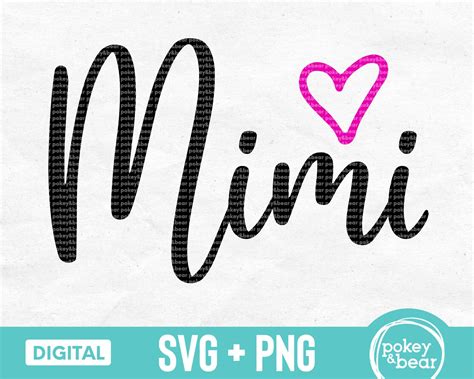 Mimi Svg Mimi Heart Svg Mimi Shirt Svg Mother S Day Svg Etsy