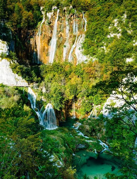 Waterfalls of Plitvice Lakes National Park Stock Photo - Image of forest, landmark: 103638290