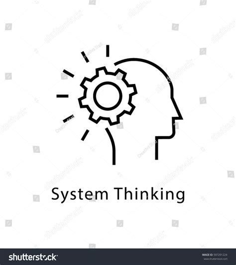 System Thinking Vector Line Icon Stock Vector (Royalty Free) 597291224 ...