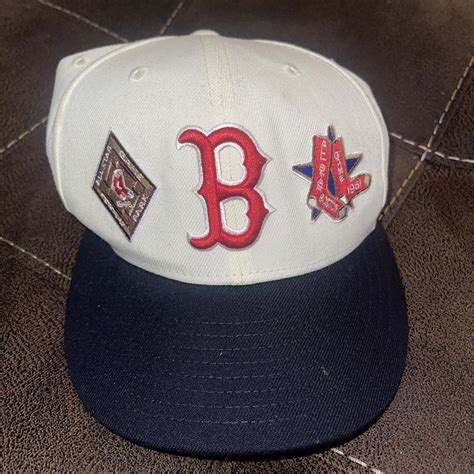 Boston Red Sox Hat • Fitted • 7 1/4 • Green Under... - Depop