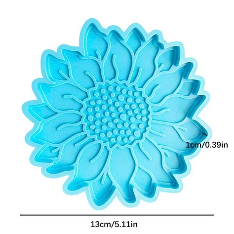 Resin Sunflower Mold Soft Silicone For Resin Casting Intoresin