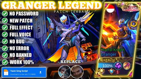 Script Skin Granger Legend No Password Link Mediafire Patch Terbaru