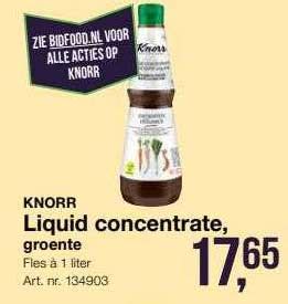 Knorr Liquid Concentrate Groente Aanbieding Bij Bidfood Folders Nl