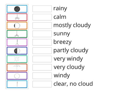 Weather: Weather Symbols - Match up