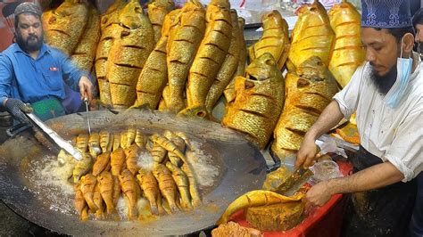 Masala Fried Fish Grilled Fish Street Food Spicy Lahori Fish Fry