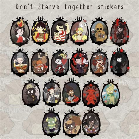 Don't Starve Together Stickers Dst Ds Dont Starve Together Indie Video