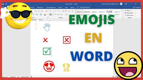 Como Insertar Emojis En Word Poner Check Y Emojis En Word Youtube