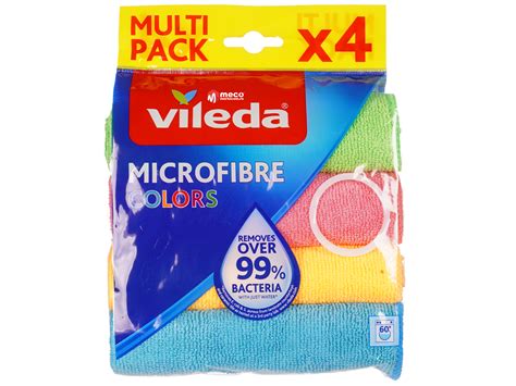 Lavete Microfibra Color Vileda 4 Bucati Mertecom Ro