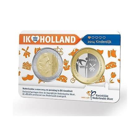 Euro Nederland Holland Coin Fair In Coincard Met Penning Kinderdijk