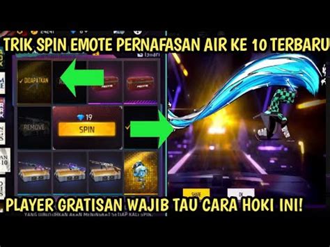 Trik Spin Emote Pernafasan Air Ke Ff Terbaru Cara Mendapatkan