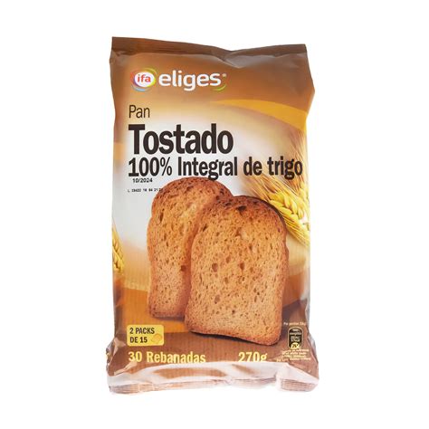 PAN TOSTADO INTEGRAL IFA ELIGES 270GR X14pcs Swiss Distribution