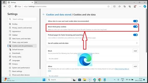 How To Block Third Party Cookies In Edge Browser On Windows Youtube