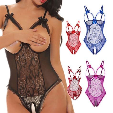 Women S Sexy Lingerie Babydoll Sleepwear Underwear Lace Dress G String Nightwear Ebay